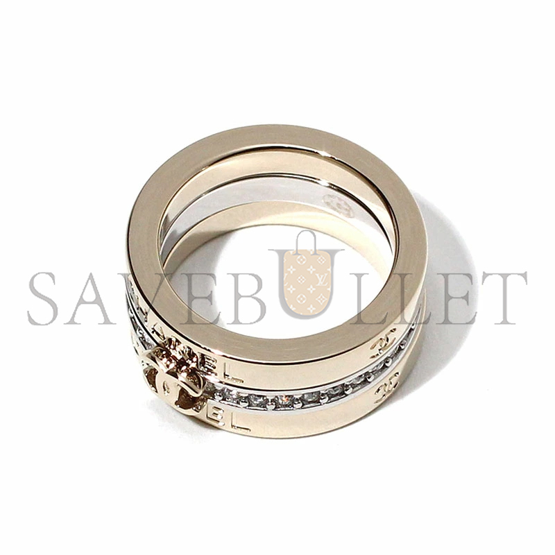 CHANEL THREE-IN-ONE RING, GOLD AND SILVER ABH091